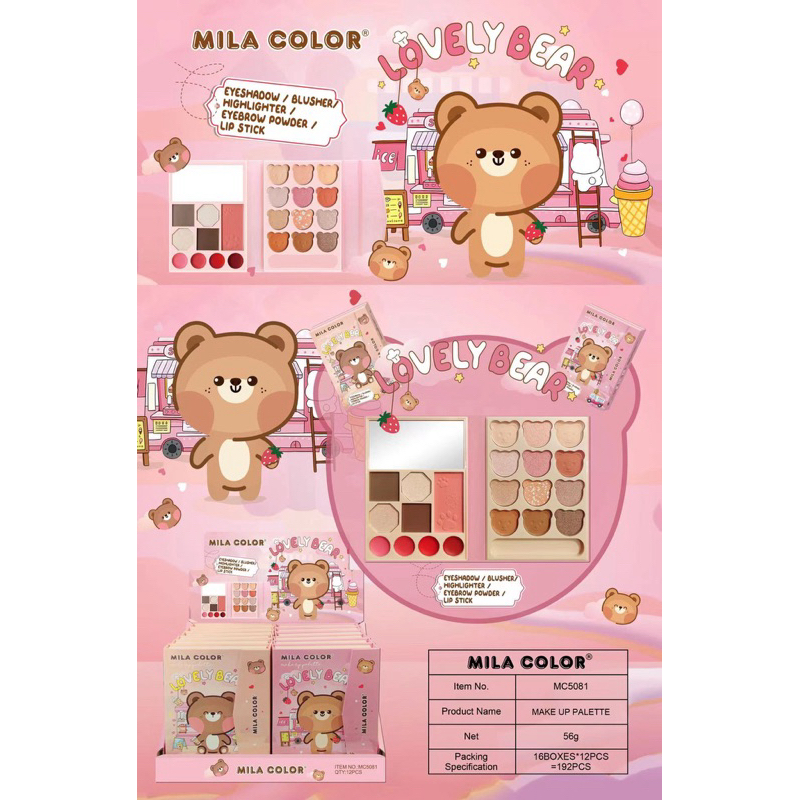 [Quà 8/3] Màu mắt bóp kit Mila Color