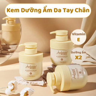  Kem Dưỡng Ẩm Da Tay Chân JingChunMimi 300ml Kem Dưỡng Trắng Da Chứa Vitamin E Cấp Ẩm Trắng Da Tự Nhiên 