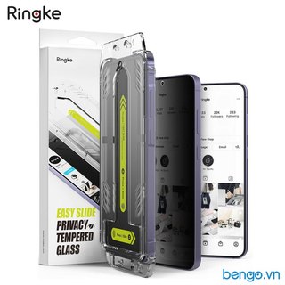 Dán cường lực chống nhìn trộm Samsung Galaxy S24 Ultra/S24 Plus/S24 RINGKE Easy Slide Privacy Tempered Glass