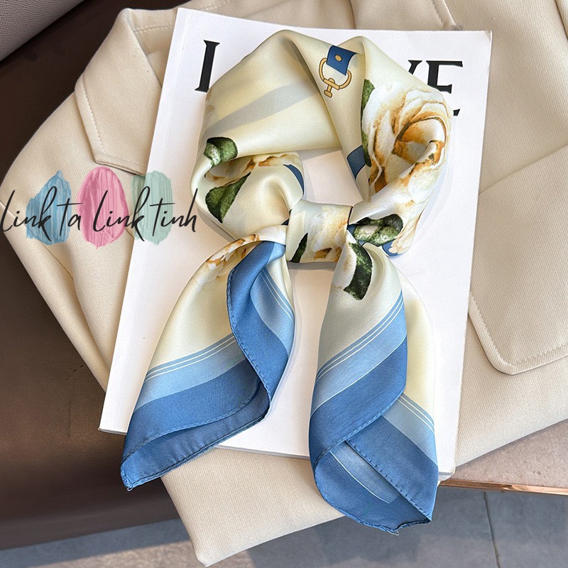 KHĂN BANDANA CAO CẤP - Khăn Bandana Lụa Vintage NAM NỮ - Khăn Lụa Vuông 70