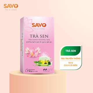 Trà sen túi lọc savo - hộp 25 gói x 2g