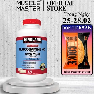 Thực Phẩm Bổ Sung Sụn Khớp Kirkland Glucosamine HCL With MSM 375 Viên