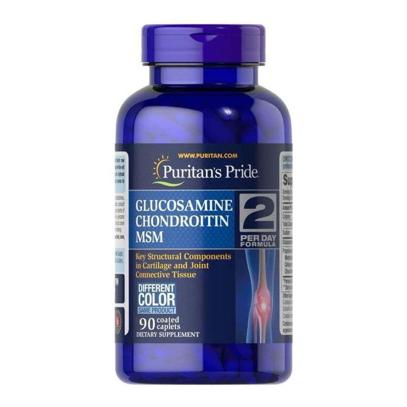 Puritan's Pride, viên uống bổ sung Glucosamine Chondroitin MSM - 180 viên của Mỹ