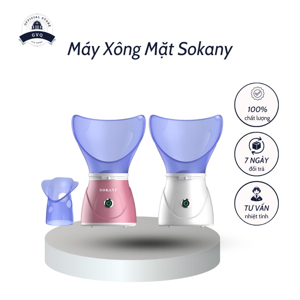 Máy Xông Hơi Mặt Thư Giãn Chăm Sóc Da Tiện Lợi Dễ Dàng Sử Dụng GVQ Store