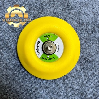 Đế dán nhám tròn-đế gai máy mài hơi mini kích thước 3" cốt M6 và M8