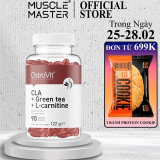 [CHÍNH HÃNG] Viên Giảm Mỡ Tự Nhiên Ostrovit CLA + Green Tea + L-Carnitine 90 Viên