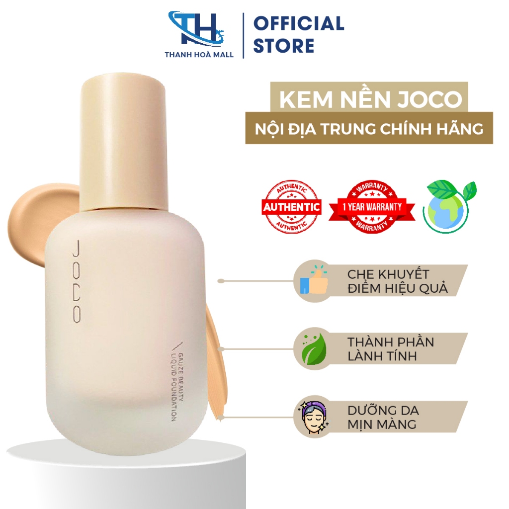 Kem nền che khuyết điểm Joco 40ml  tiêu chuẩn nội địa Trung chính hãng