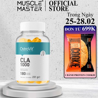 [CHÍNH HÃNG] Thực Phẩm Bổ Sung Giảm Mỡ Tự Nhiên Ostrovit CLA 1000mg 180 Viên
