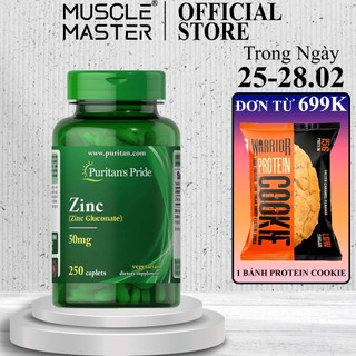 Thực Phẩm Bổ Sung Kẽm Tăng Sức Đề Kháng, Săn Chắc Xương Puritan's Pride Zinc Gluconate 50mg 250 Viên