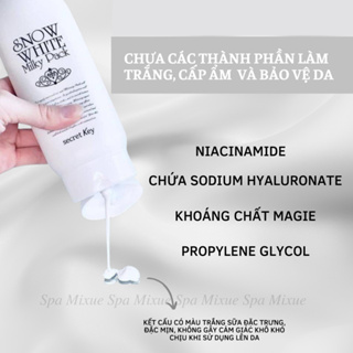 Kem Dưỡng Trắng Da Body Snow White Milky Pack Secret Key