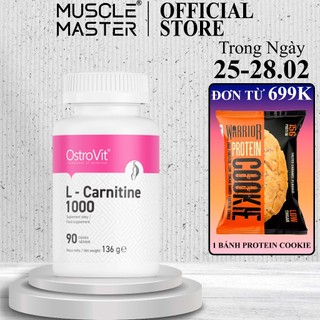 [CHÍNH HÃNG] Thực Phẩm Bổ Sung Giảm Mỡ Ostrovit L Carnitine 1000mg 90 Viên