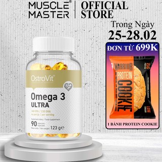 [CHÍNH HÃNG] Viên Dầu Cá Cô Đặc Ostrovit Omega 3 Ultra 90 Viên