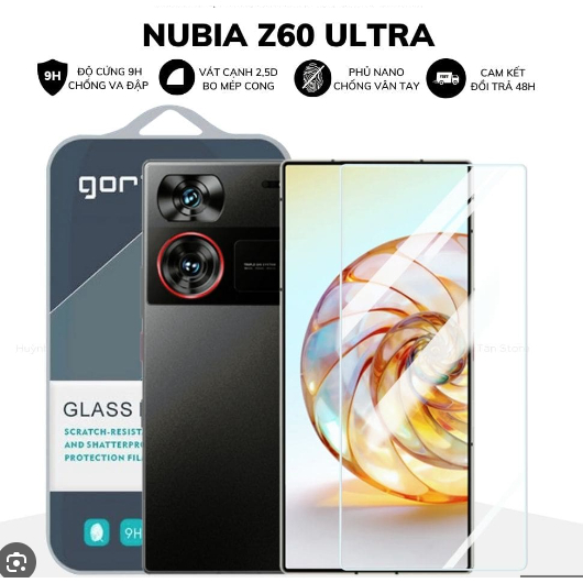 Bộ 2 Kính cường lực chính hãng Gor trong suốt cho Nubia Z60 Ultra