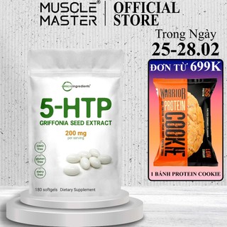 Viên Uống Giúp Thư Giãn Tinh Thần, Tốt Não Bộ Micro Ingredients 5-HTP 180 Viên
