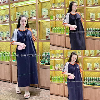 váy xuông phối thể thao pha màu 25332