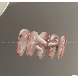 Móng giả-Nailbox móng up thiết kế nail rắn thạch nude