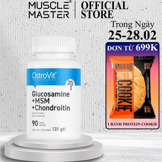 [CHÍNH HÃNG] Thực Phẩm Bổ Sung Sụn Khớp Ostrovit Glucosamine + MSM + Chondroitin 90 Viên