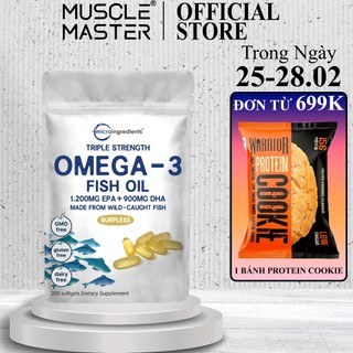 Viên Uống Dầu Cá Micro Ingredients Omega 3 Fish Oil 200 Viên