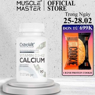 [CHÍNH HÃNG] Viên Thực Phẩm Bổ Sung Ostrovit Vitamin D3 + K2 Canxi 90 Viên
