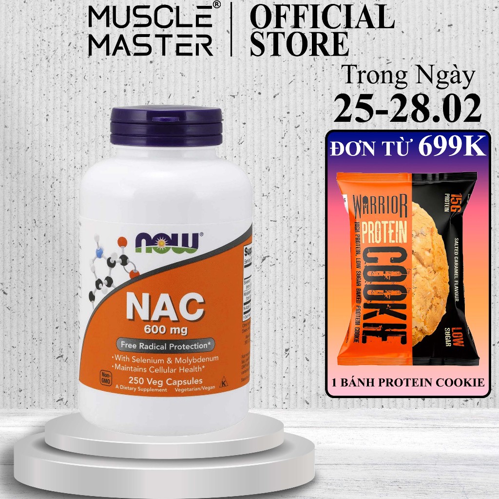 Thực Phẩm Giải Độc Gan NOW NAC 600mg 100 Viên