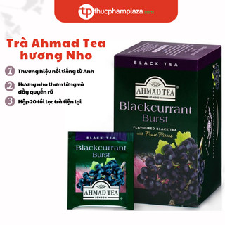 Trà AHMAD hương Nho đen hộp 40g 20 túi lọc