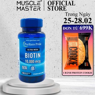 Viên Uống Đẹp Tóc Puritan's Pride Biotin 10000mcg 100 Viên