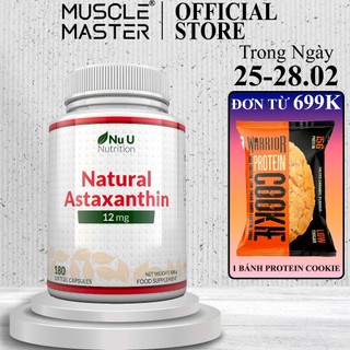 Thực Phẩm Bổ Sung Nu U Astaxanthin 12Mg 180 Viên - Tăng Cường Hệ Miễn Dịch, Sức Đề Kháng