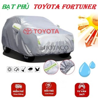 ⚡BẢO HÀNH 5 THÁNG-⚡Bạt phủ ô tô, áo trùm xe, bạt che nắng mưa VẢI DÙ  cho xe Toyota Fortuner