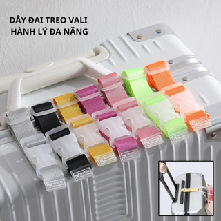Dây đai treo hành lý vali du lịch đa năng, dây treo balo túi xách di động tiện lợi