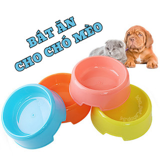 Bát ăn nhựa cho Chó Mèo. Bát ăn đơn cho Thú Cưng