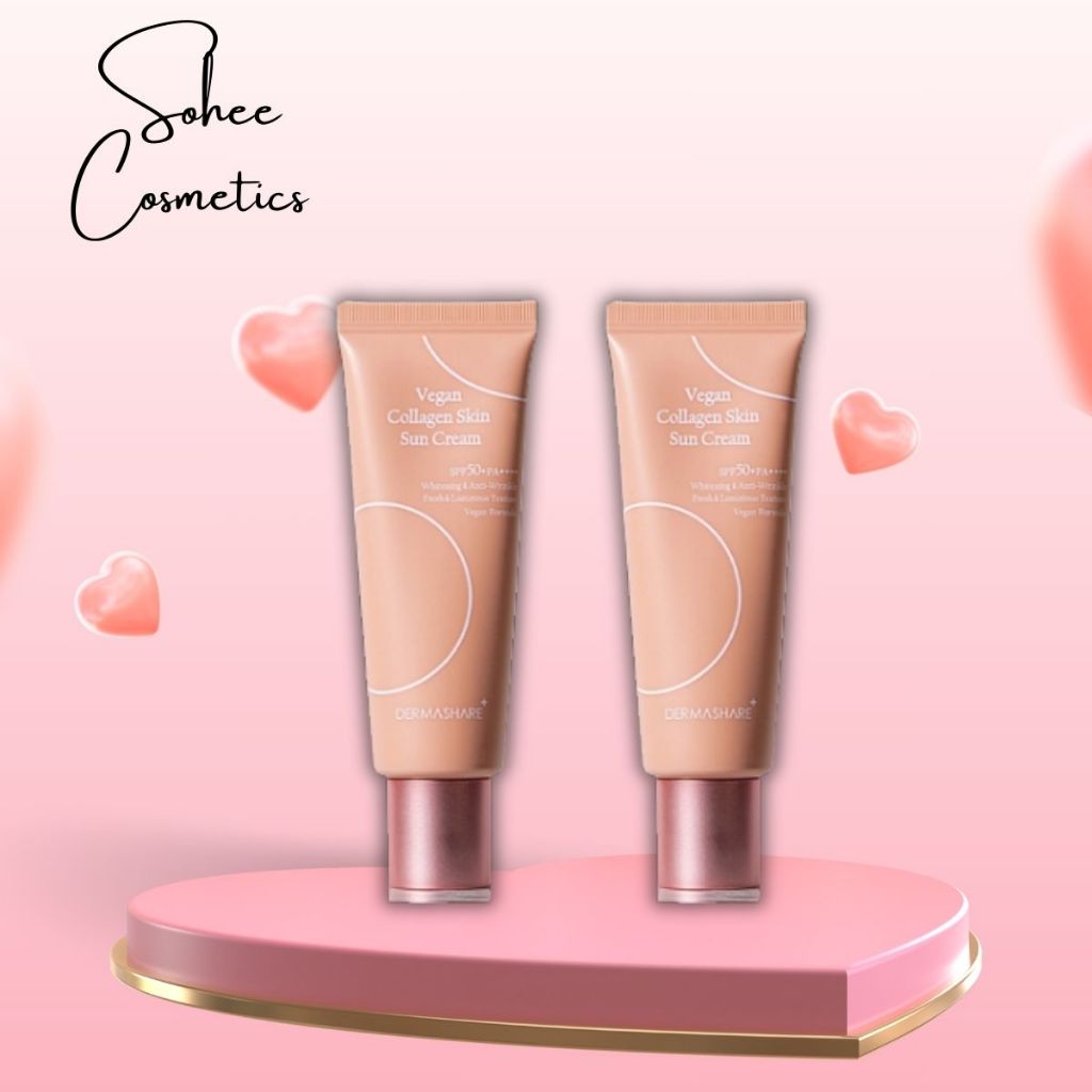 Kem chống nắng Dermashare kem chống nắng Thuần Chay Vegan Collagen Dermashare Dưỡng Trắng Nâng Tone 