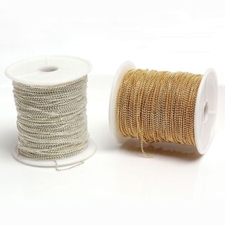 Dây bi dẹt kim loại gắn móng nail