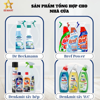 Bộ sản phẩm tẩy rửa dầu mỡ, diệt khuẩn, canxi tẩy inox, sứ, tẩy nồi lavabor, vệ sinh lò nướng lò vi sóng nhà bếp nhà tắm