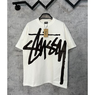 Áo thun Stu.ssy Logo To form rộng cotton dày - Streetwears SG