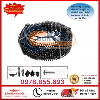 Dây thông tắc cống dùng máy khoan