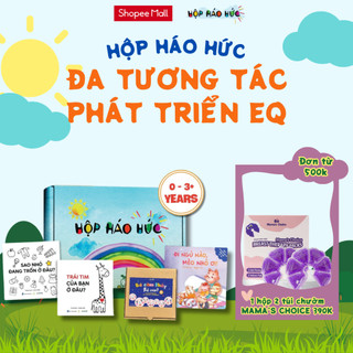 Hộp háo hức Đa Tương Tác Phát Triển EQ cho bé 0-3 tuổi gồm 3 sách thiếu nhi và trò chơi Bé Cảm Thấy thế Nào