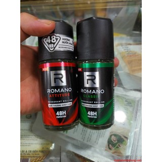 Lăn khử mùi nam romano hương nước hoa 48h 50ml