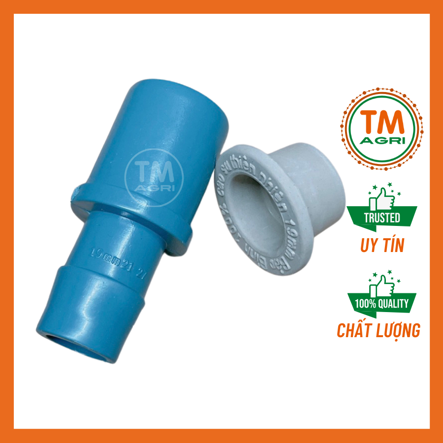 [50 BỘ] Khởi thuỷ ống ra ống PVC 21mm, kèm ron cao su 19mm - (N21-27-19)
