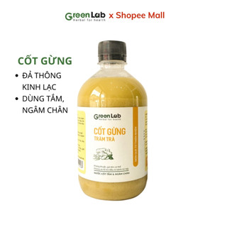 Cốt gừng tràm trà GreenLab Nước pha tắm, ngâm chân 500ml