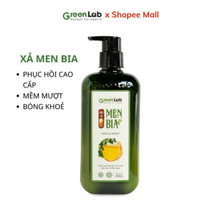 Dầu xả Men Bia GreenLab 400ml phục hồi tóc hư tổn, giúp tóc mềm mượt tự nhiên