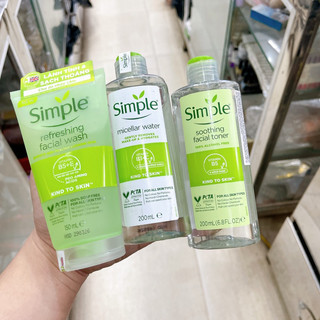 Nước tẩy trang, sữa rửa mặt, toner simple