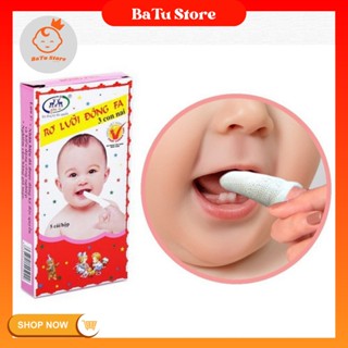 Gạc rơ lưỡi cho bé Đông Fa 1 hộp 5 cái shop BaTu Store