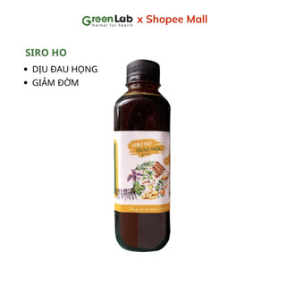 Siro ho húng chanh greenlab giảm ho khan ho có đờm bổ phế