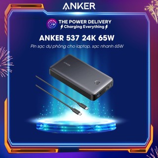  Pin sạc dự phòng Anker 537 A1379  PowerCore 24K cho Laptop  sạc nhanh 65W 