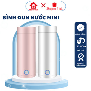 Bình đun nước siêu tốc mini cầm tay METIS kiêm bình giữ nhiệt lõi inox cao cấp, tự ngắt khi sôi
