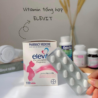 [Date 2027 + Tem Chemist] Elevit Bầu Úc Vitamin tổng hợp cho mẹ Trước Bầu - Đang Bầu - Sau Sinh