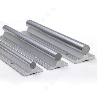 Thanh ray trượt tròn có đế sbr 12 16 20 25 30 dài 1m ty trượt thép mạ crom chống rỉ cao cấp