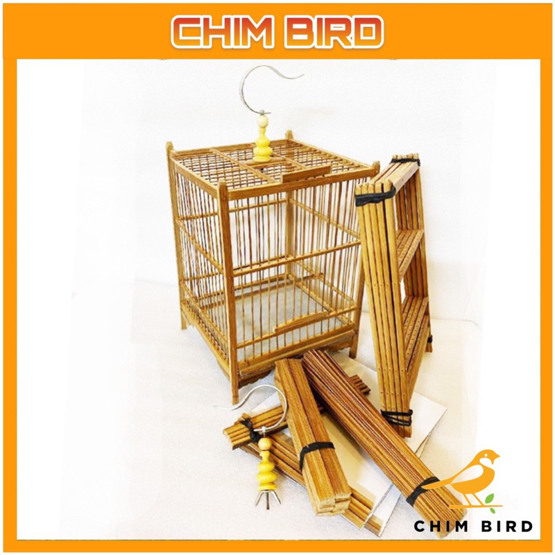 Khung lồng chim khuyên nan xử lý CHIM BIRD kèm móc , Lồng chim hút mật - Khuyên dễ lắp (có video hường dẫn)