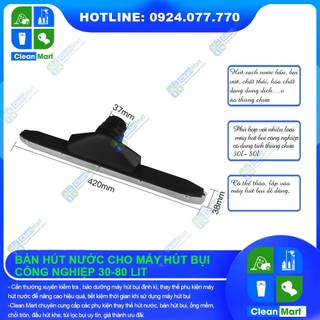 Bàn hút nước cho máy hút bụi công nghiệp 30 -80 lít - Clean Mart