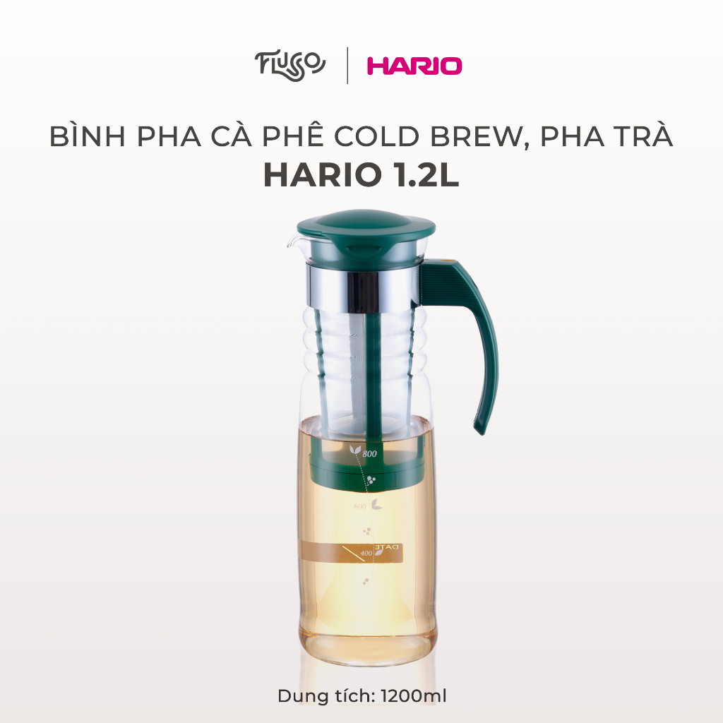Bình Pha Cà Phê Cold Brew, Pha Trà Hario 1.2L